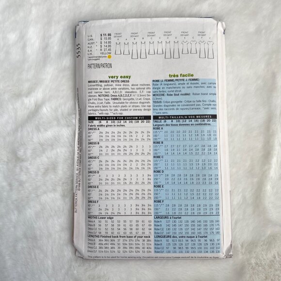 2 Butterick Sewing Patterns - Picture 3 of 5